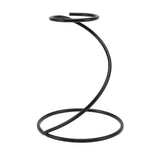 Black Spiral Coffee Dripper Stand Metal Filter Frame Holder Rack Hand Drip Pour Over Coffee Brewer Holder - Rear View