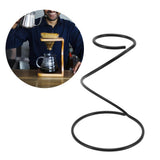Black Spiral Coffee Dripper Stand Metal Filter Frame Holder Rack Hand Drip Pour Over Coffee Brewer Holder - Extra Image