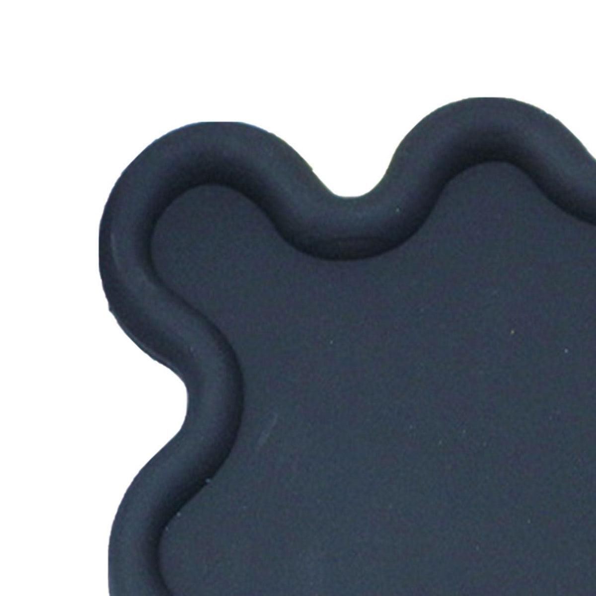 Cup Mat PVC Irregular Shape Heat Resisting Waterproof Household Bowl Mat for Kitchen Black
