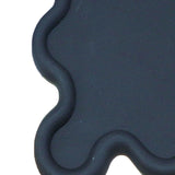 Cup Mat PVC Irregular Shape Heat Resisting Waterproof Household Bowl Mat for Kitchen Black