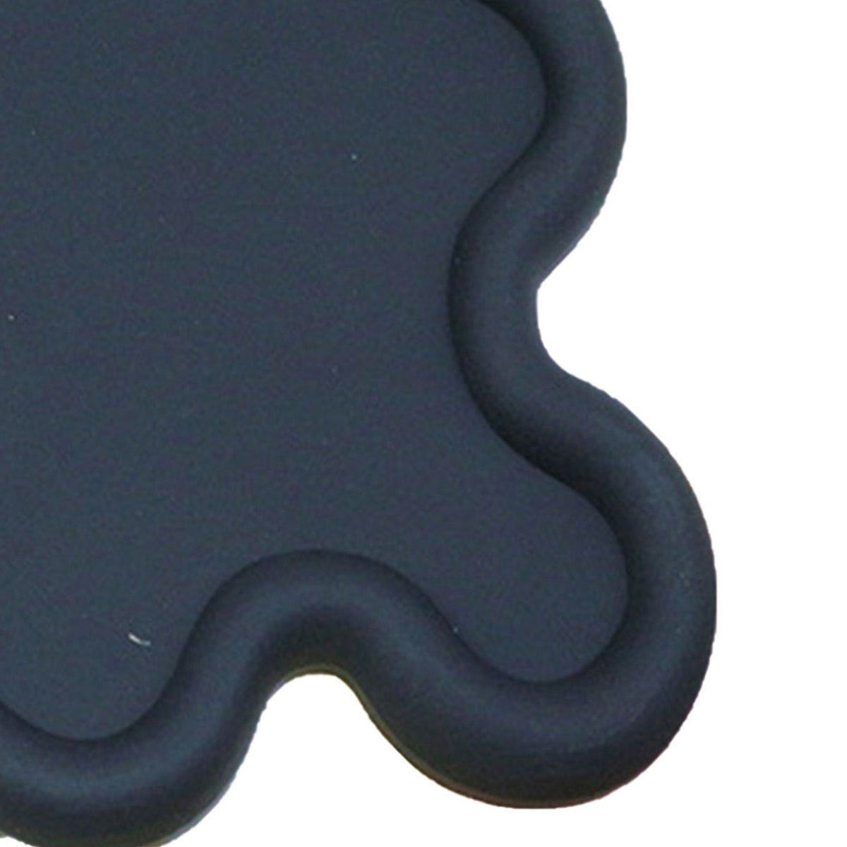 Cup Mat PVC Irregular Shape Heat Resisting Waterproof Household Bowl Mat for Kitchen Black