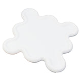 PVC Soft Rubber Coaster Heat Insulation Cup Mat Home Kitchen Innovative Cup Bowl Pad White