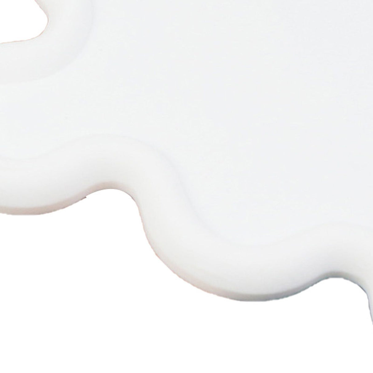 PVC Soft Rubber Coaster Heat Insulation Cup Mat Home Kitchen Innovative Cup Bowl Pad White