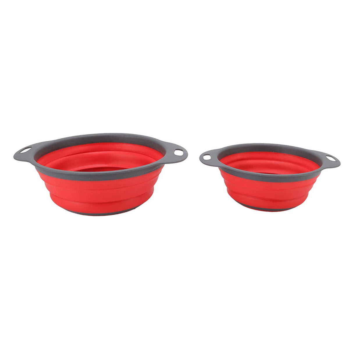 2 PCS Collapsible Colander Basket Round Retractable Big Small Drain Basket Set Vegetables Fruit Washing Basket