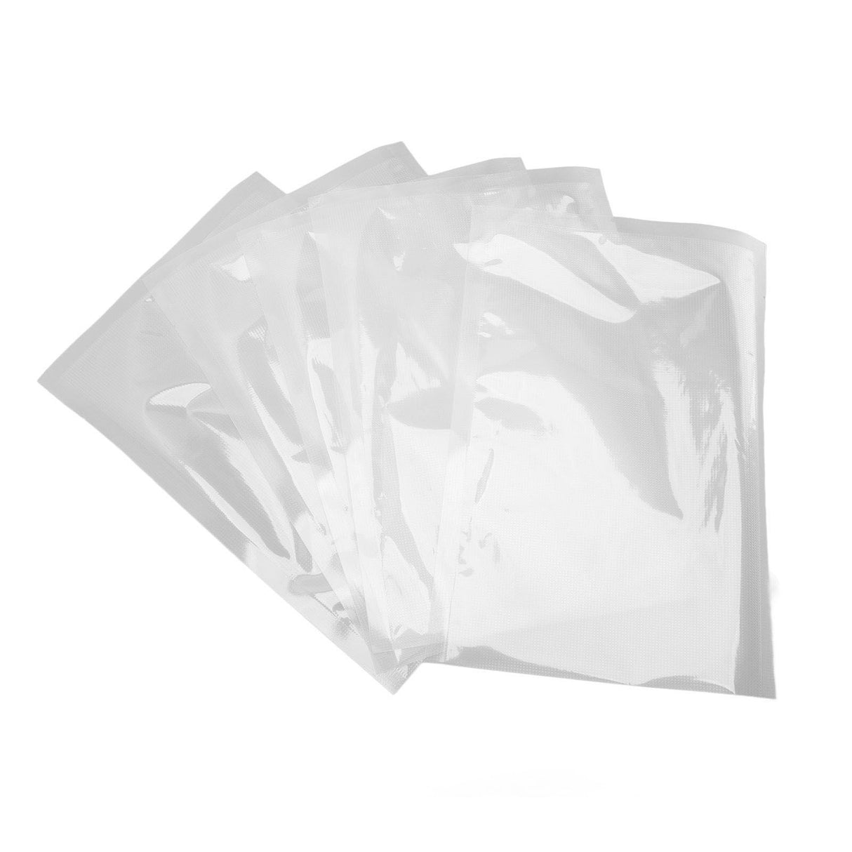 100pcs Textured Vacuum Bag Mesh Roll Food Packaging Bag Vacuum Sealer Bags for Vegetable Fruit Storage 17x25cm
