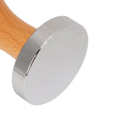Coffee Tamper Stainless Steel Flat Bottom Tamping Tool Coffee Hand Tamper with Wooden Handle 51mm/2.0in - Extra Image