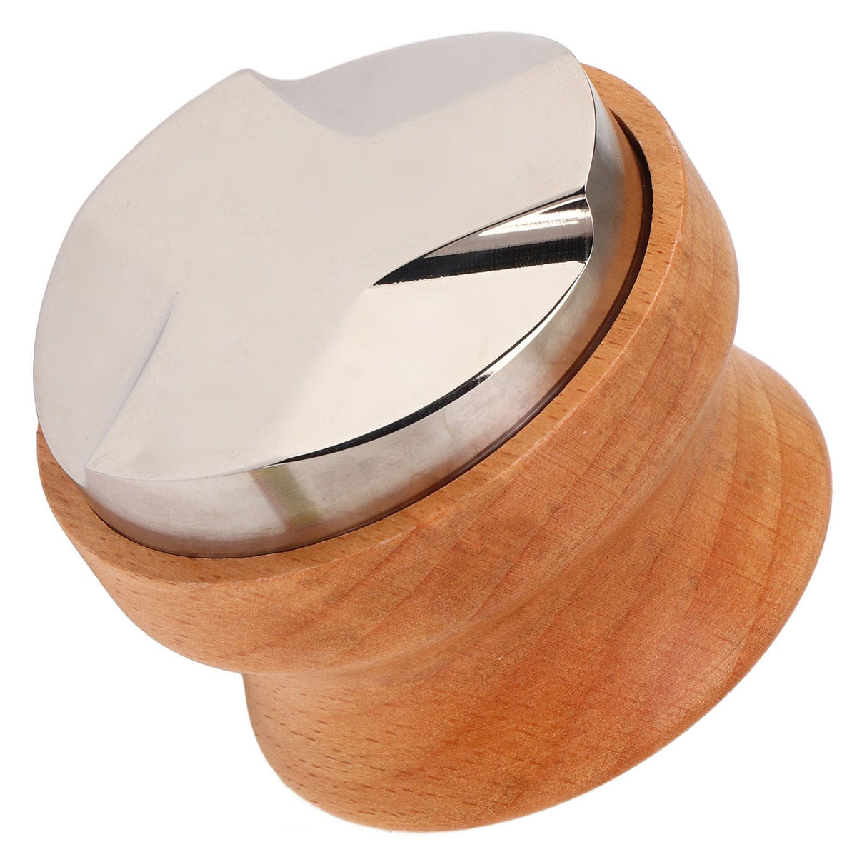 Coffee Distributor Coffee Hand Tamper Adjustable Depth Coffee Leveler Tool with Beech Handle 53mm/2.1in