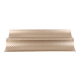 Baguette Pan 2 Slots Nonstick Food Grade Carbon Steel Perforated Design French Baguette Baking Pan for Home Baguette - Top-Down View