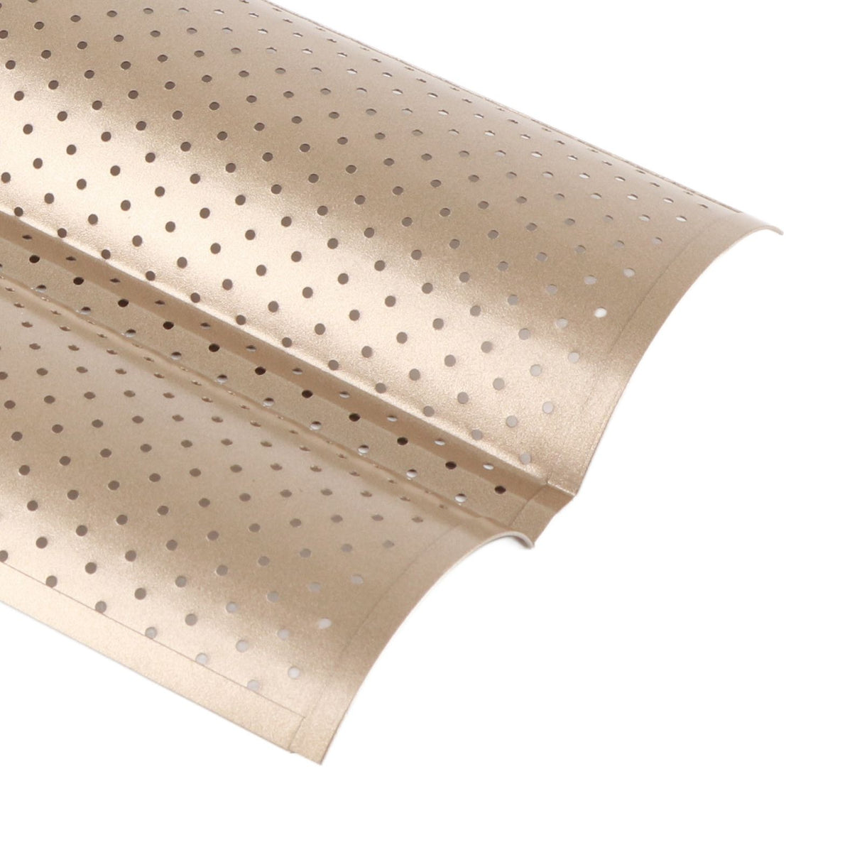 Baguette Pan 2 Slots Nonstick Food Grade Carbon Steel Perforated Design French Baguette Baking Pan for Home Baguette