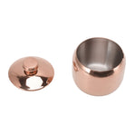 Stainless Steel Gold Seasoning Condiment Pot Spice Salt Sugar Pepper Container Jar Storage Organizer with Lid Rose Gold
