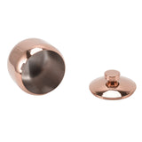 Stainless Steel Gold Seasoning Condiment Pot Spice Salt Sugar Pepper Container Jar Storage Organizer with Lid Rose Gold - Close-Up Angle