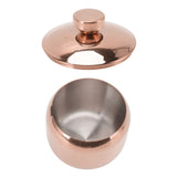 Stainless Steel Gold Seasoning Condiment Pot Spice Salt Sugar Pepper Container Jar Storage Organizer with Lid Rose Gold - Extra Image