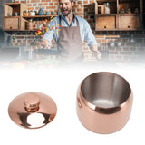 Stainless Steel Gold Seasoning Condiment Pot Spice Salt Sugar Pepper Container Jar Storage Organizer with Lid Rose Gold - Extra Image