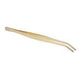 Bar Bent Tip Tweezers Stainless Steel Thicken Kitchen Culinary Tweezer Tongs for Sugar Cubes Ice Cubes Lemon Slices