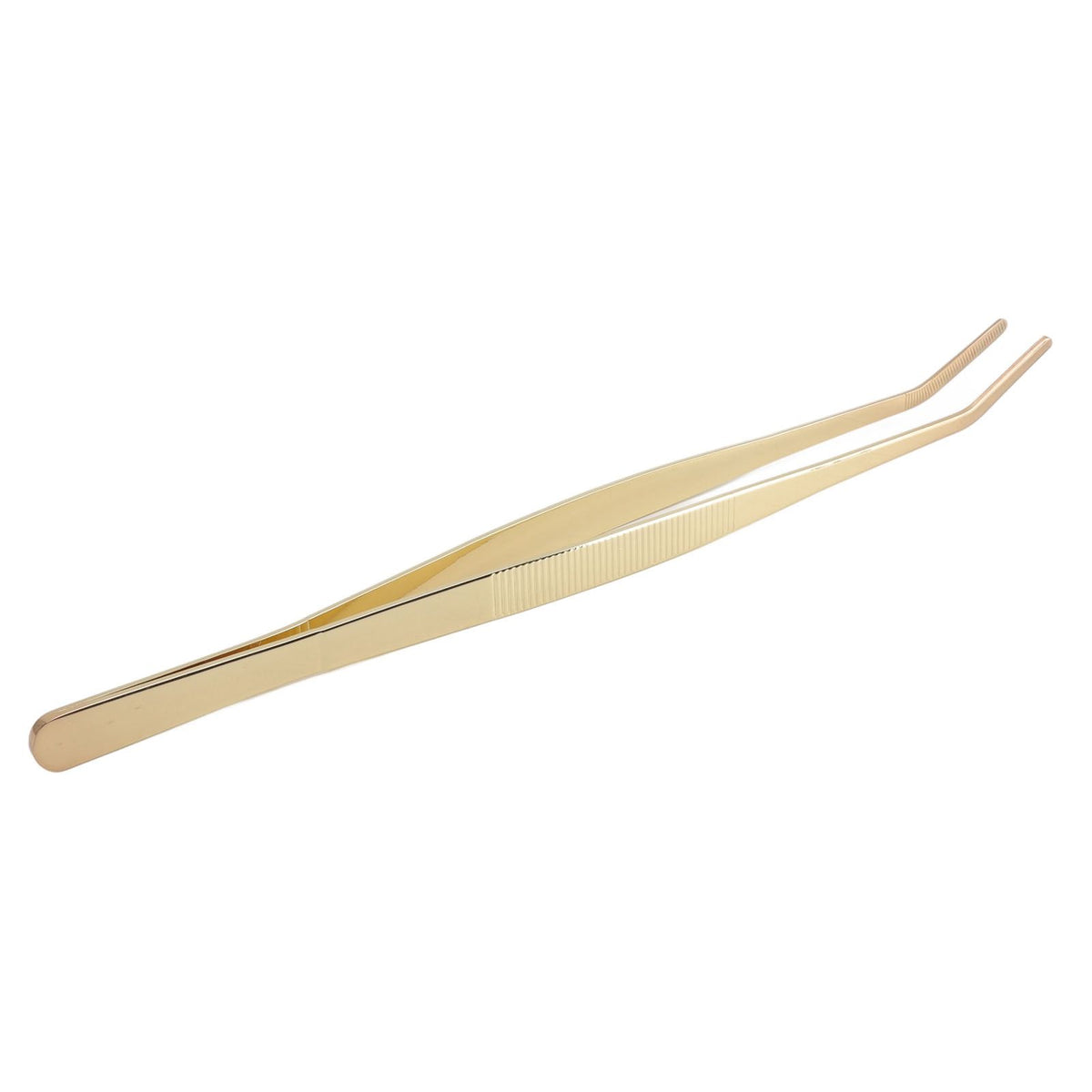 Bar Bent Tip Tweezers Stainless Steel Thicken Kitchen Culinary Tweezer Tongs for Sugar Cubes Ice Cubes Lemon Slices