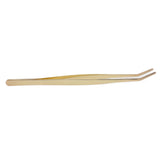 Bar Bent Tip Tweezers Stainless Steel Thicken Kitchen Culinary Tweezer Tongs for Sugar Cubes Ice Cubes Lemon Slices