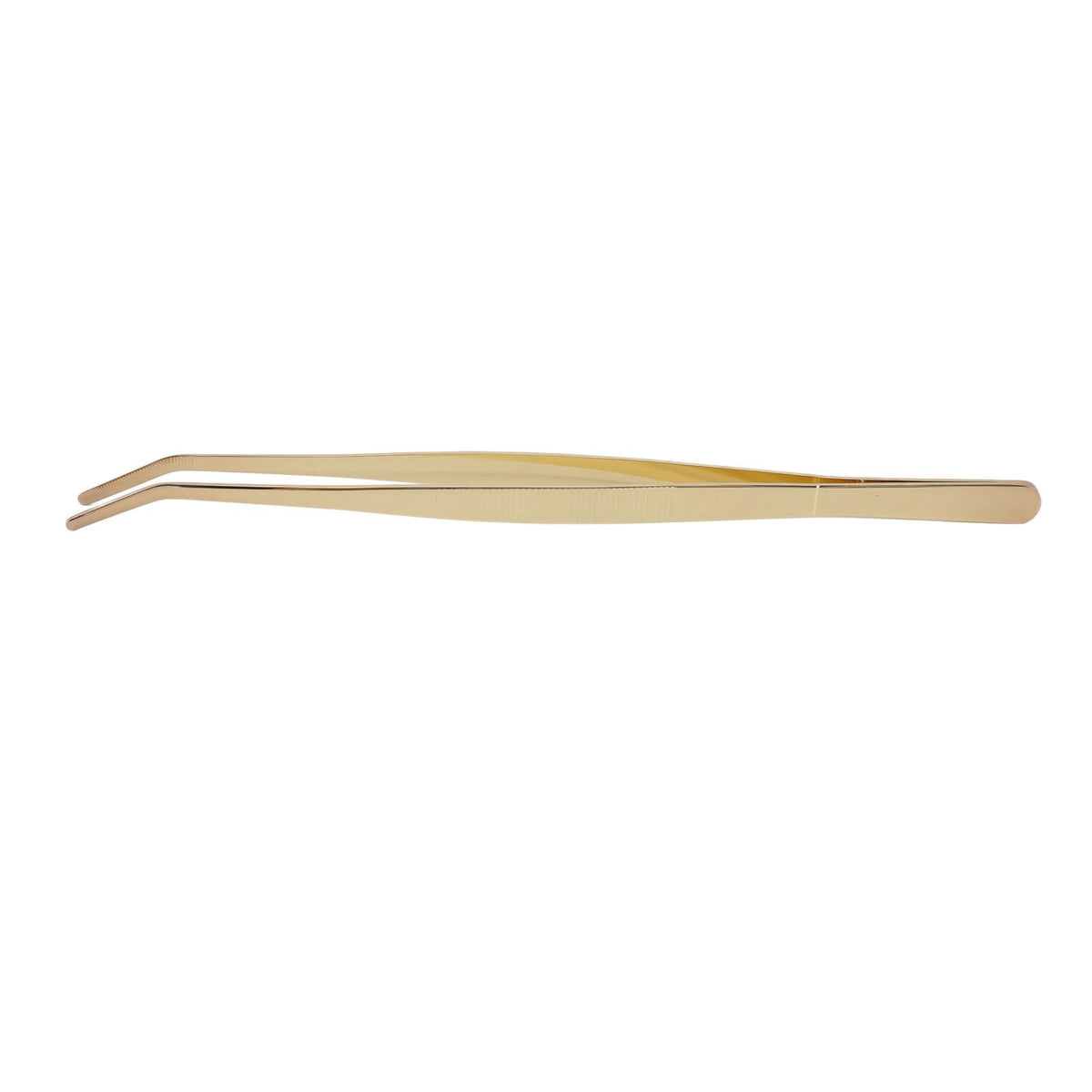 Bar Bent Tip Tweezers Stainless Steel Thicken Kitchen Culinary Tweezer Tongs for Sugar Cubes Ice Cubes Lemon Slices
