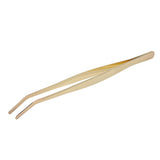 Bar Bent Tip Tweezers Stainless Steel Thicken Kitchen Culinary Tweezer Tongs for Sugar Cubes Ice Cubes Lemon Slices