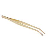 Bar Bent Tip Tweezers Stainless Steel Thicken Kitchen Culinary Tweezer Tongs for Sugar Cubes Ice Cubes Lemon Slices - Extra Image