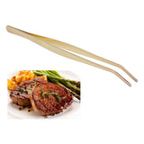 Bar Bent Tip Tweezers Stainless Steel Thicken Kitchen Culinary Tweezer Tongs for Sugar Cubes Ice Cubes Lemon Slices - Extra Image