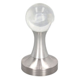 Coffee Tamper Food Grade Stainless Steel Crystal Ball Coffee Powder Hammer for Kitchen Shop Silver Pillar 51mm/2in