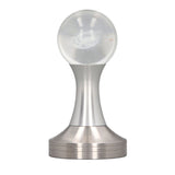 Coffee Tamper Food Grade Stainless Steel Crystal Ball Coffee Powder Hammer for Kitchen Shop Silver Pillar 53mm/2.1in