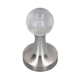 Coffee Tamper Food Grade Stainless Steel Crystal Ball Coffee Powder Hammer for Kitchen Shop Silver Pillar 53mm/2.1in