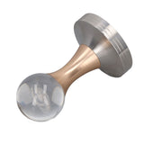Coffee Tamper Food Grade Stainless Steel Crystal Ball Coffee Powder Hammer for Kitchen Shop Gold Pillar 58mm/2.3in