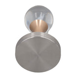 Coffee Tamper Food Grade Stainless Steel Crystal Ball Coffee Powder Hammer for Kitchen Shop Gold Pillar 58mm/2.3in - Low Angle