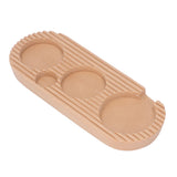Coffee Tamper Holder Multifunction 4 Slots Wood Coffee Filter Tamper Stand for Coffee Making S: Applicable 51mm/2.01in, 53mm/2.09in - Front View