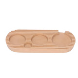 Coffee Tamper Holder Multifunction 4 Slots Wood Coffee Filter Tamper Stand for Coffee Making S: Applicable 51mm/2.01in, 53mm/2.09in