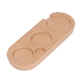 Coffee Tamper Holder Multifunction 4 Slots Wood Coffee Filter Tamper Stand for Coffee Making S: Applicable 51mm/2.01in, 53mm/2.09in - Top-Down View