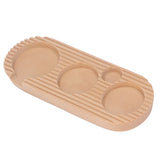Coffee Tamper Holder Multifunction 4 Slots Wood Coffee Filter Tamper Stand for Coffee Making S: Applicable 51mm/2.01in, 53mm/2.09in