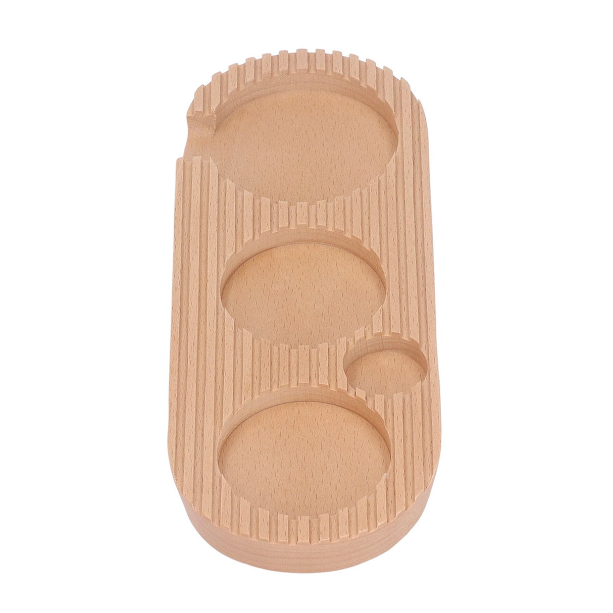 Coffee Tamper Holder Multifunction 4 Slots Wood Coffee Filter Tamper Stand for Coffee Making S: Applicable 51mm/2.01in, 53mm/2.09in