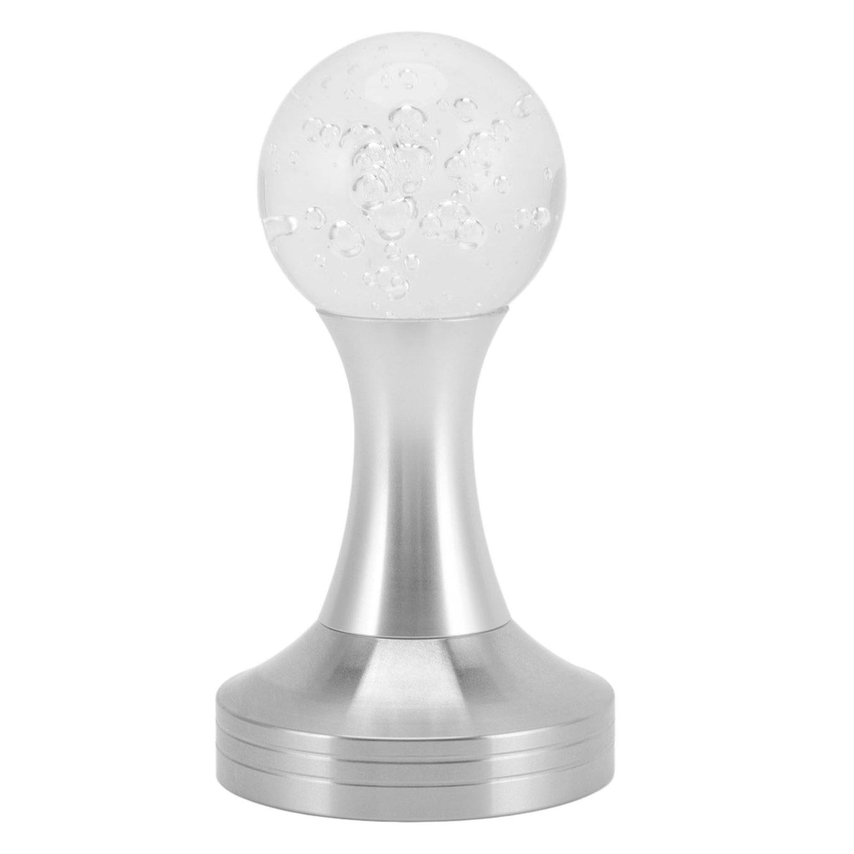 Crystal Ball Coffee Powder Tamper Stainless Steel Base Coffee Press Hammer for Kitchen Cafe Silver Pillar 53mm / 2.1in