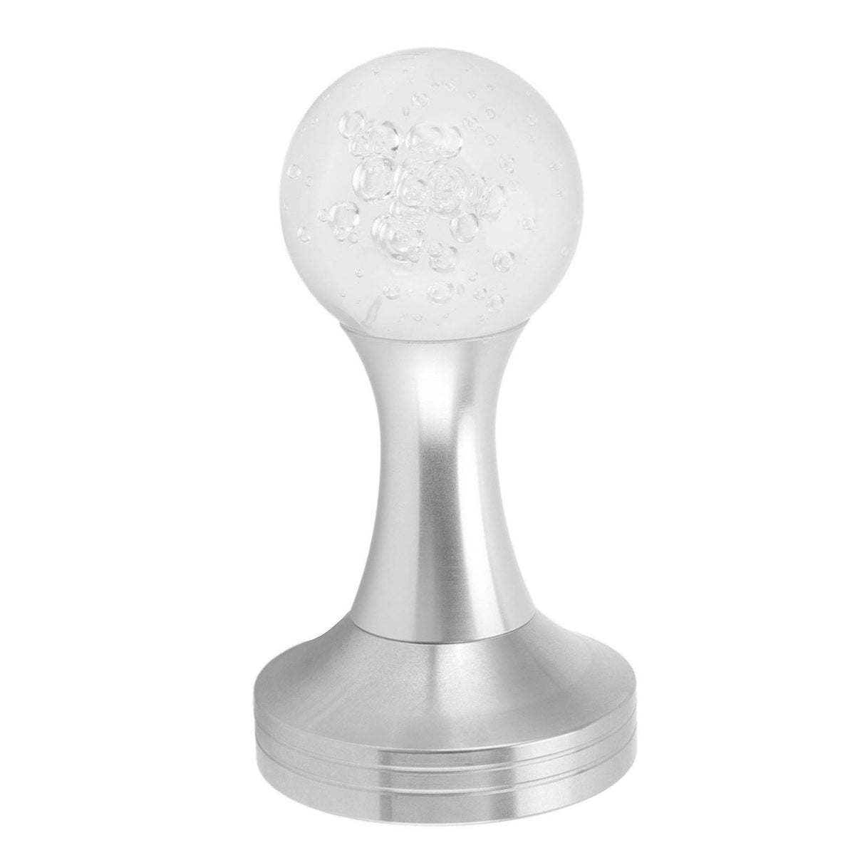Crystal Ball Coffee Powder Tamper Stainless Steel Base Coffee Press Hammer for Kitchen Cafe Silver Pillar 58mm / 2.3in