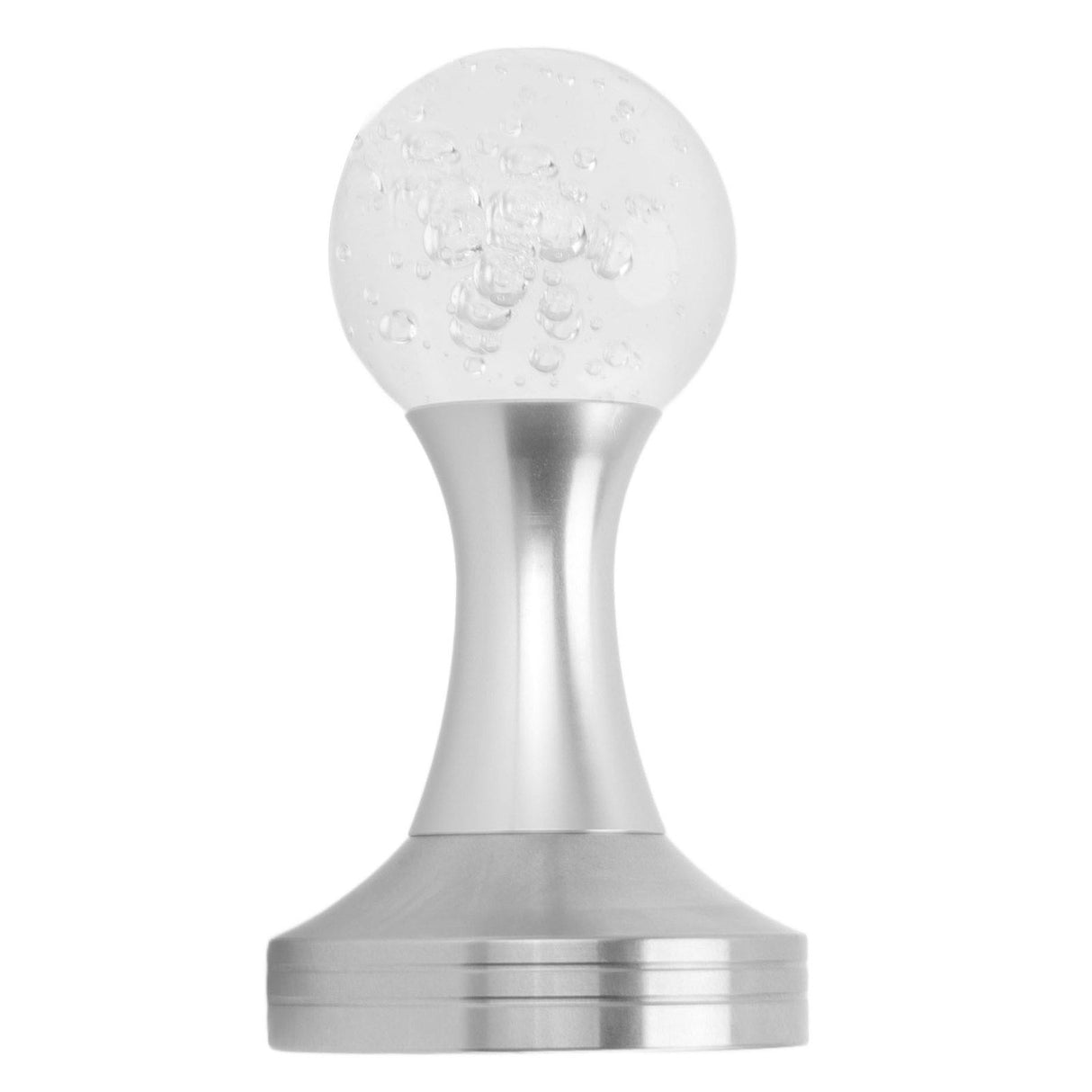 Crystal Ball Coffee Powder Tamper Stainless Steel Base Coffee Press Hammer for Kitchen Cafe Silver Pillar 58mm / 2.3in