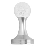 Crystal Ball Coffee Powder Tamper Stainless Steel Base Coffee Press Hammer for Kitchen Cafe Silver Pillar 58mm / 2.3in