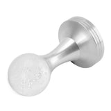 Crystal Ball Coffee Powder Tamper Stainless Steel Base Coffee Press Hammer for Kitchen Cafe Silver Pillar 58mm / 2.3in