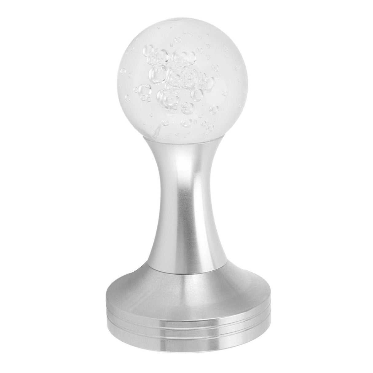 Crystal Ball Coffee Powder Tamper Stainless Steel Base Coffee Press Hammer for Kitchen Cafe Silver Pillar 58mm / 2.3in