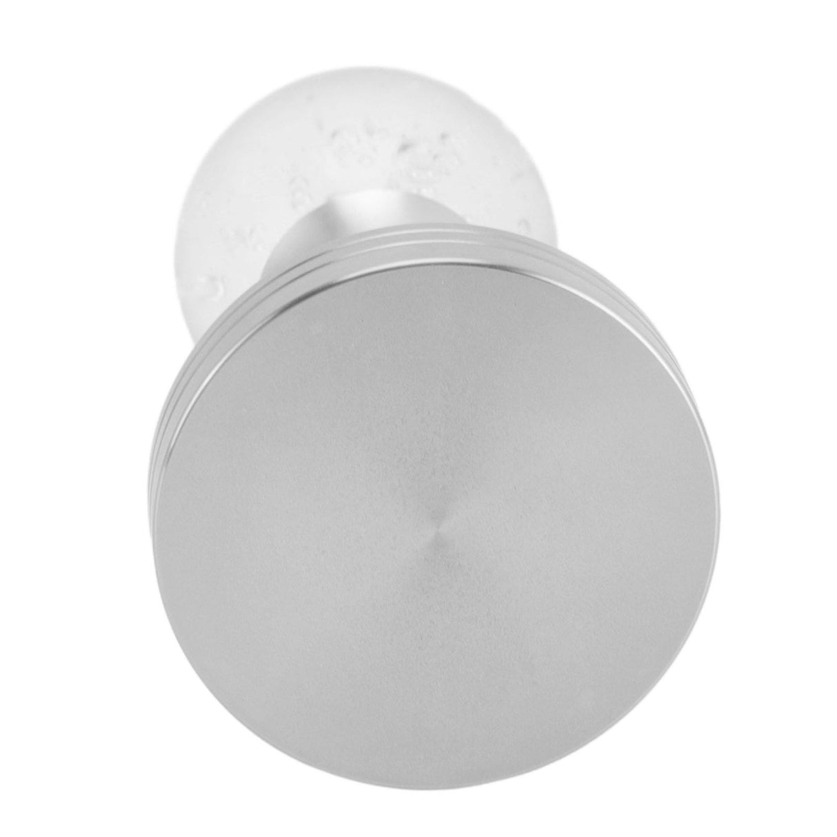 Crystal Ball Coffee Powder Tamper Stainless Steel Base Coffee Press Hammer for Kitchen Cafe Silver Pillar 58mm / 2.3in