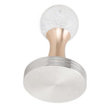 Crystal Ball Coffee Powder Tamper Stainless Steel Base Coffee Press Hammer for Kitchen Cafe Gold Pillar 53mm / 2.1in