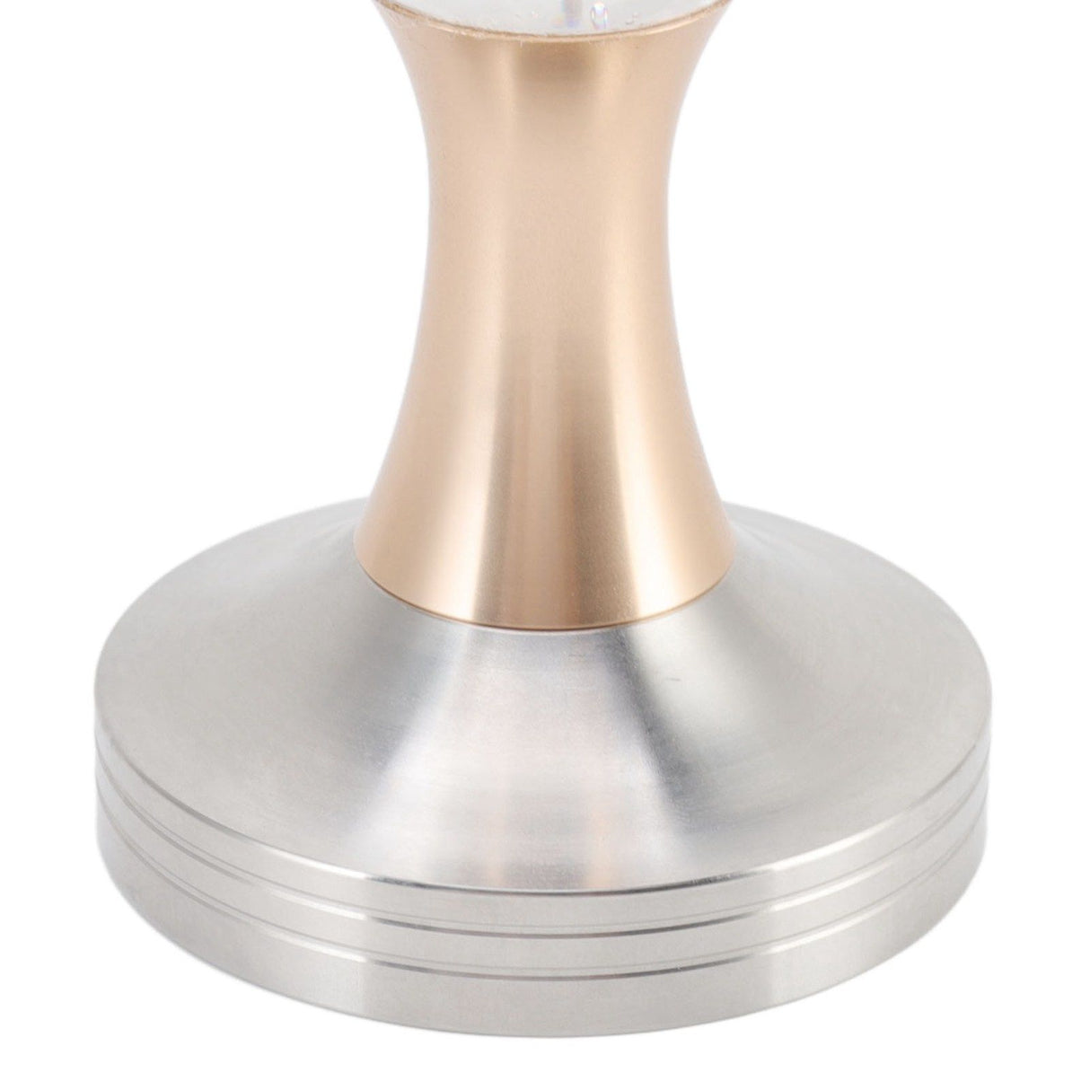 Crystal Ball Coffee Powder Tamper Stainless Steel Base Coffee Press Hammer for Kitchen Cafe Gold Pillar 53mm / 2.1in