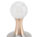 Crystal Ball Coffee Powder Tamper Stainless Steel Base Coffee Press Hammer for Kitchen Cafe Gold Pillar 53mm / 2.1in