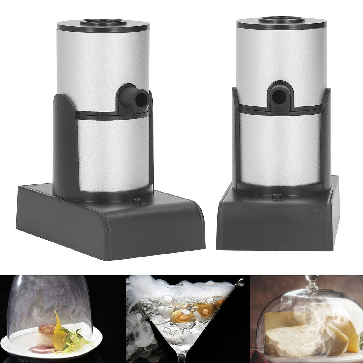 Food Smoker Portable Handheld Food Smoke Infuser for Fish Seafood Molecular Gastronomy Cocktails Nuts Snacks