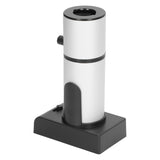 Drink Cocktail Smoker Adjustable Gear Aluminum and Zinc Alloy Handheld Smoke Infuser Kit for Kitchen Silver - Front View