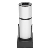 Drink Cocktail Smoker Adjustable Gear Aluminum and Zinc Alloy Handheld Smoke Infuser Kit for Kitchen Silver - 45-Degree Angle