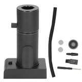 Drink Cocktail Smoker Adjustable Gear Aluminum and Zinc Alloy Handheld Smoke Infuser Kit for Kitchen Black