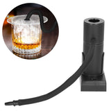 Drink Cocktail Smoker Adjustable Gear Aluminum and Zinc Alloy Handheld Smoke Infuser Kit for Kitchen Black - Extra Image