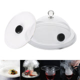Smoking Dome Cover Acrylic Transparent Molecular Cuisine Kitchen Tool with Smoking Lid for Cocktail Dessert - Extra Image